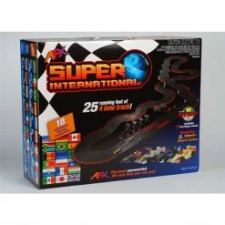 AFX Super International 4-Lane Mega G+ HO Slot Car Track Set w/Tri-Power System
