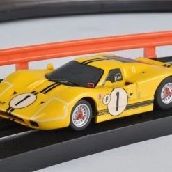 AFX 1967 Ford GT40 Mk IV #1 Sebring Yellow Mega G+ HO Slot Car