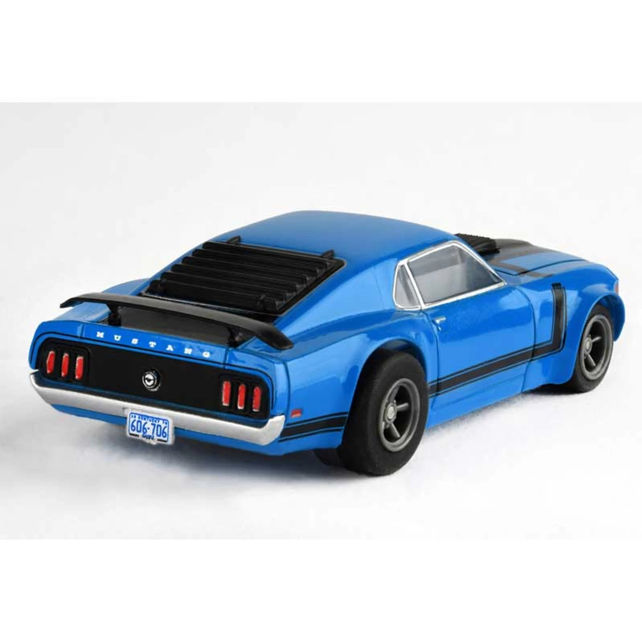 AFX Ford Mustang Boss 302 Blue Mega G+ HO Slot Car - Image 2