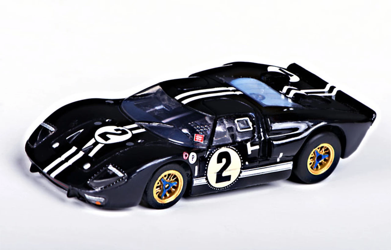 AFX Ford GT40 Mark IIB #2 Sebring Nightmist Blue Mega G+ HO Slot Car - Image 2