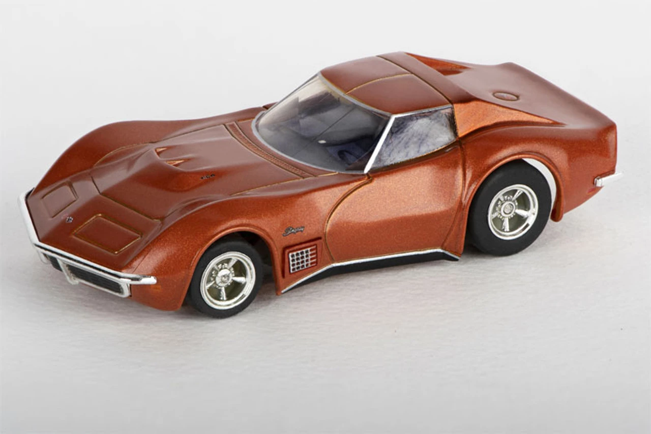 AFX 1971 Corvette 454 Ontario Orange Mega G+ HO Slot Car - Image 6
