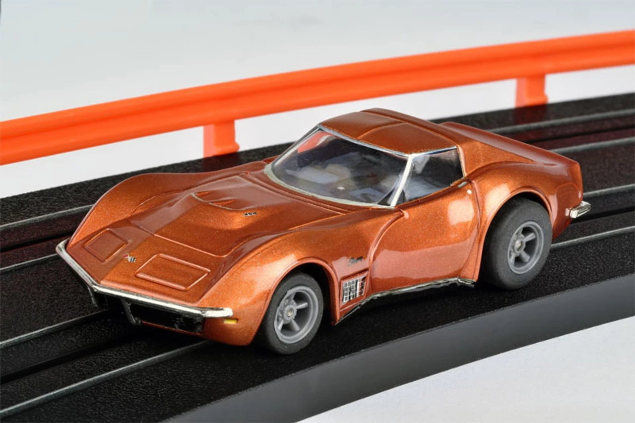 AFX 1971 Corvette 454 Ontario Orange Mega G+ HO Slot Car