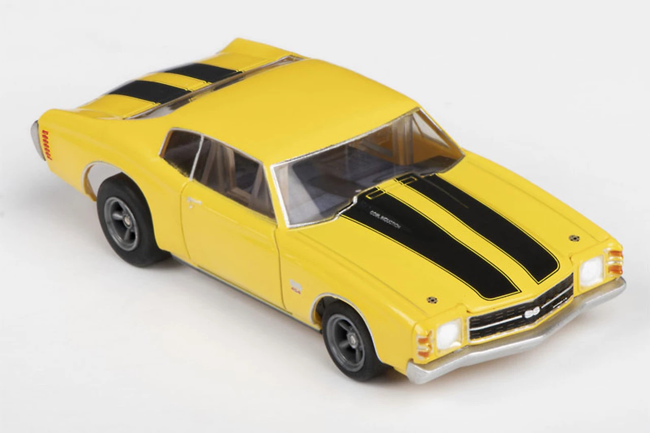 AFX 1971 Chevelle 454 Yellow Mega G+ HO Slot Car - Image 3