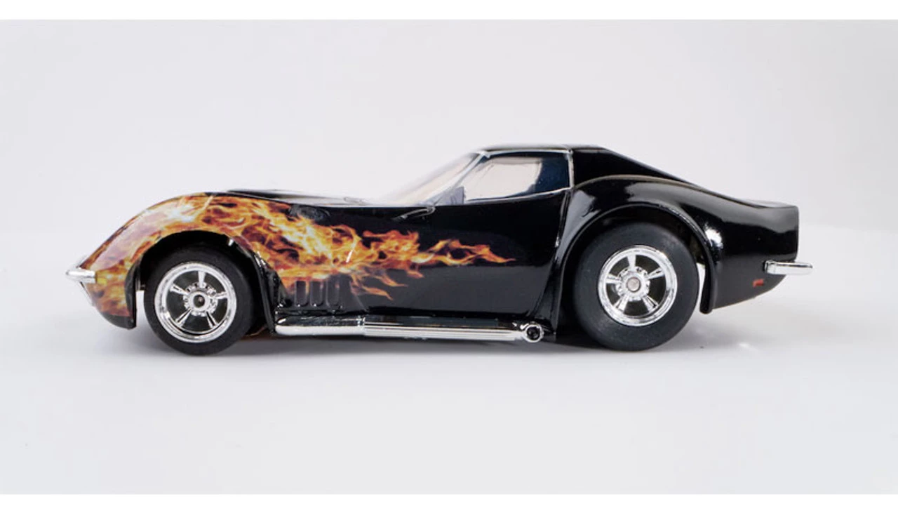 AFX 1968 Corvette 427 Black Flame Mega G+ HO Slot Car - Image 3