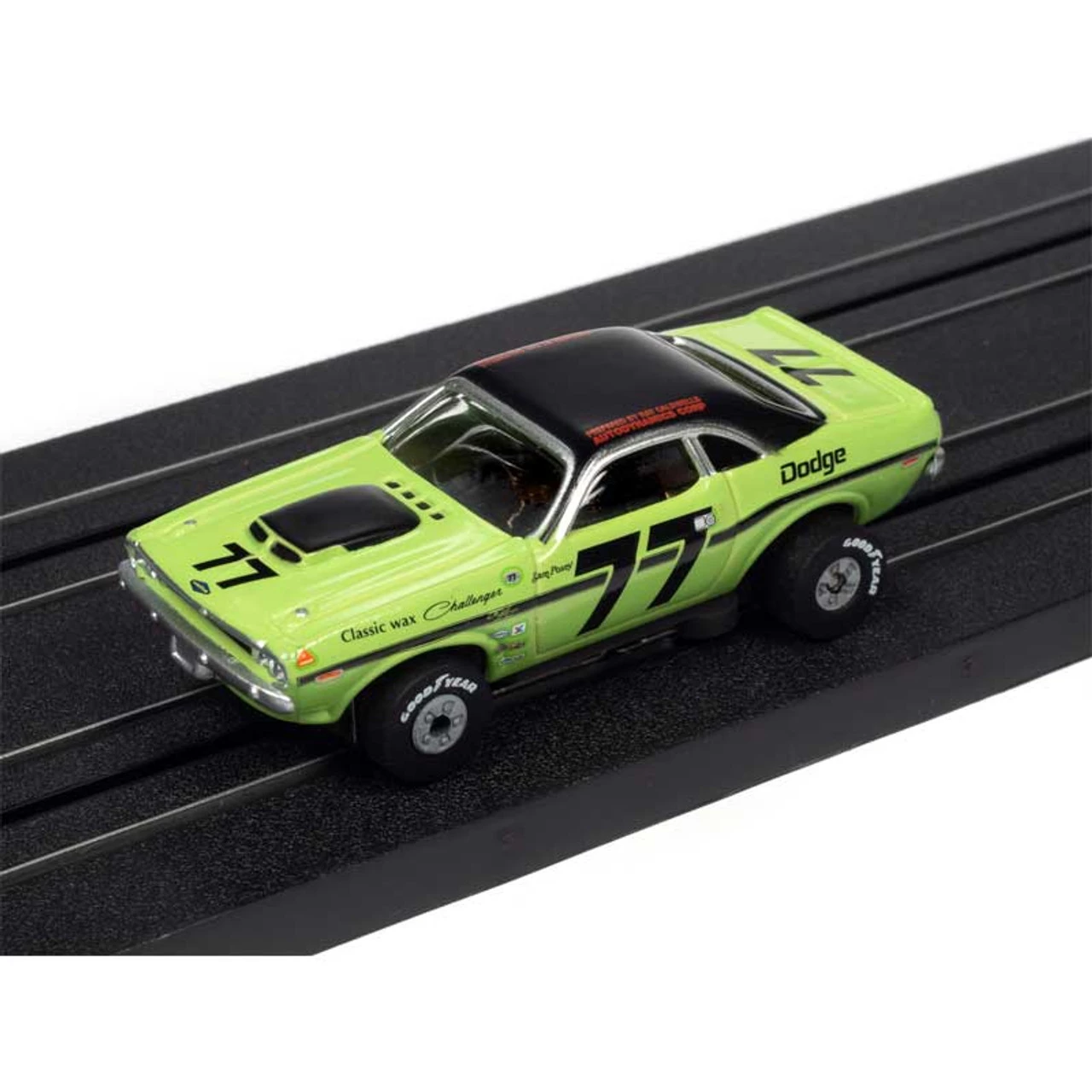 Auto World 1970 Dodge Challenger T/A Green Sam Posey Thunderjet HO Slot Car - Image 3