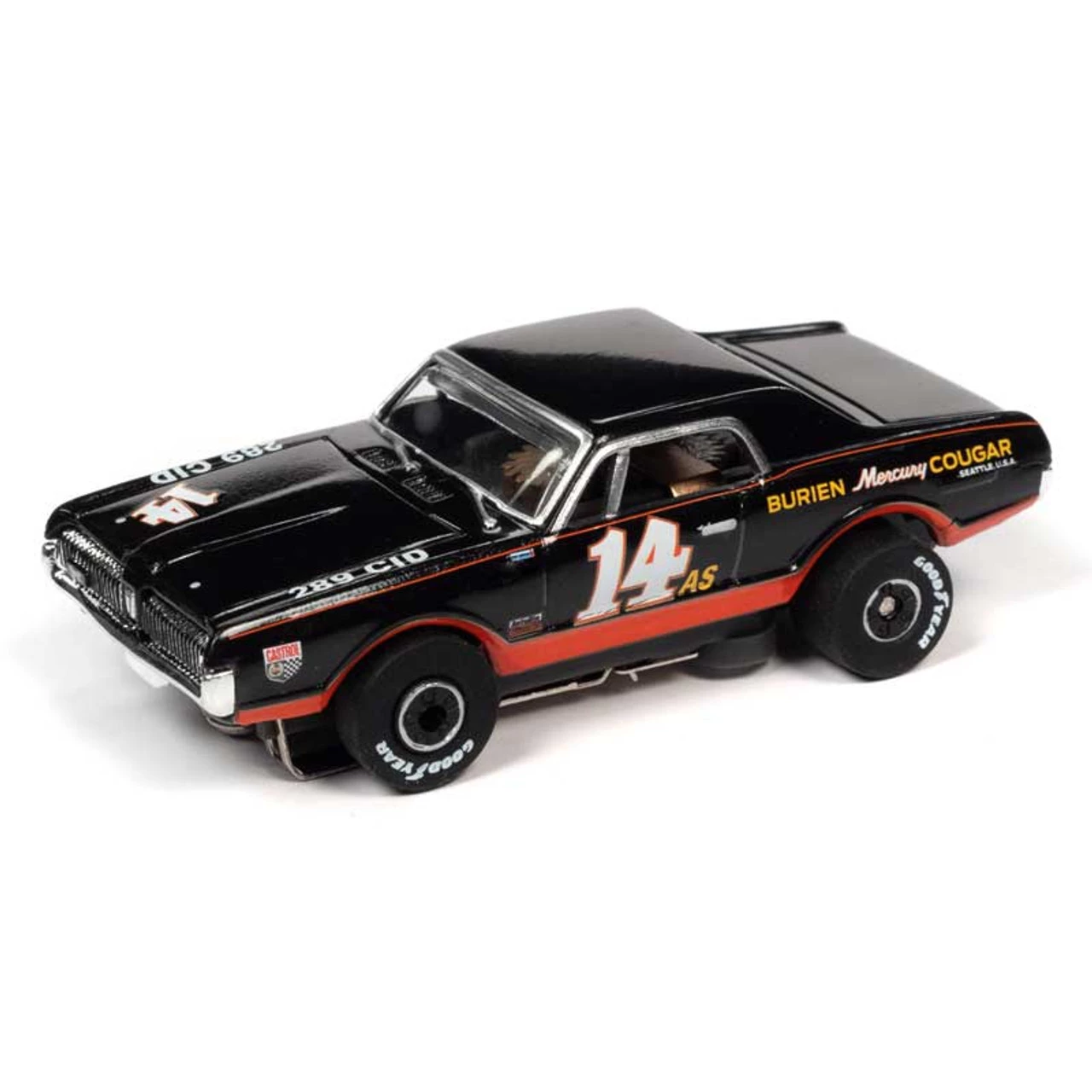 Auto World 1967 Mercury Cougar Trans America Racing Thunderjet HO Slot Car - Image 2