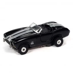 Auto World 1965 Shelby Cobra 427 S/C Roadster Black Thunderjet HO Slot Car