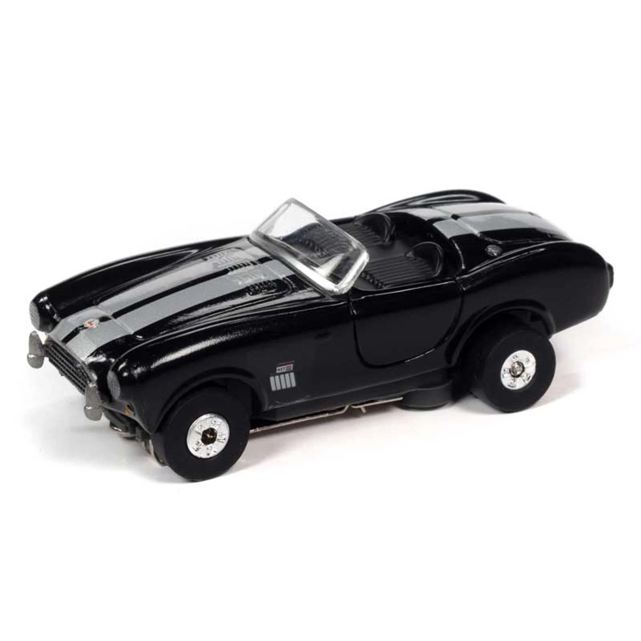 Auto World 1965 Shelby Cobra 427 S/C Roadster Black Thunderjet HO Slot Car