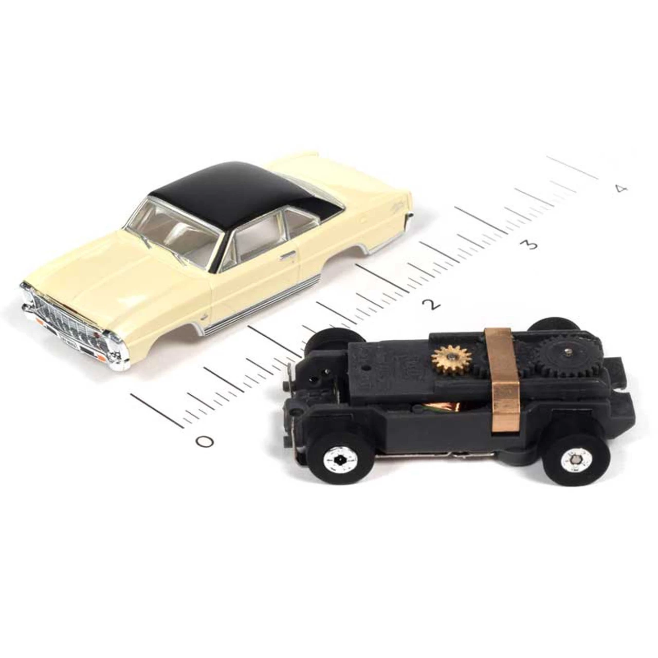 Auto World 1966 Chevy Nova SS Butternut Thunderjet HO Slot Car - Image 4