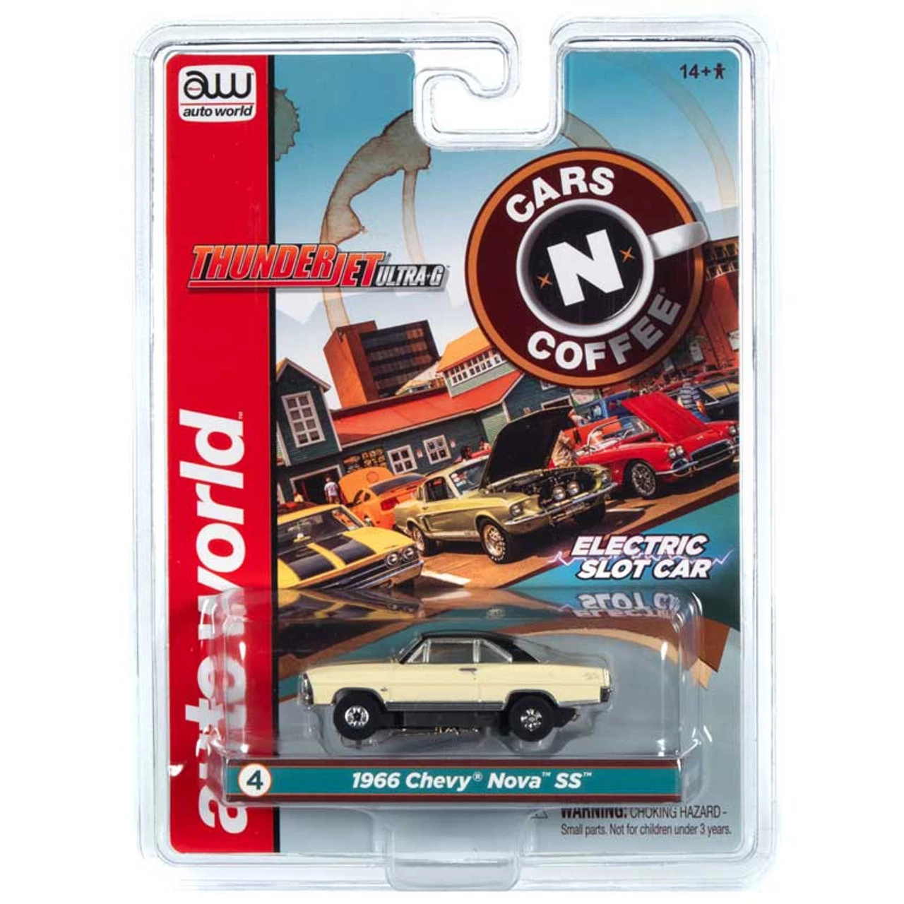 Auto World 1966 Chevy Nova SS Butternut Thunderjet HO Slot Car - Image 3