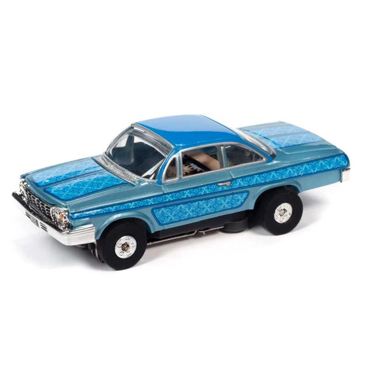 Auto World 1962 Chevrolet Bel Air Blue Thunderjet HO Slot Car