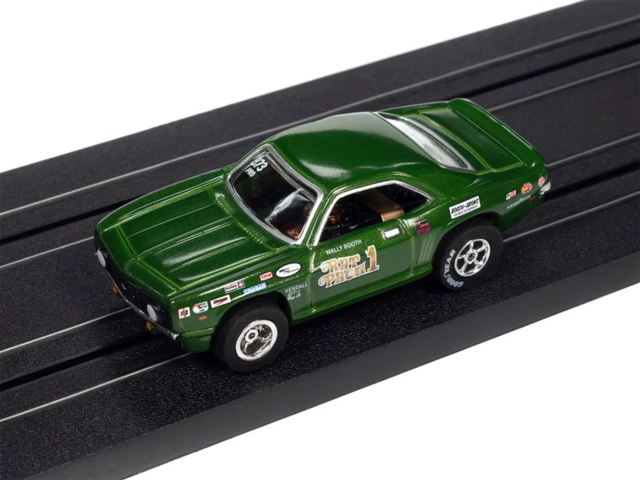 Auto World 1969 Chevy Camaro Wally Booth Rat Pack Legends of the 1/4 Mile X-Traction HO Slot Car - Image 3