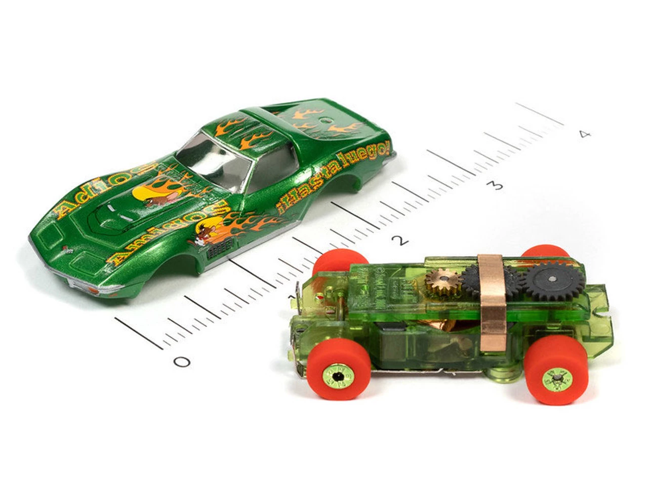 Auto World 1970 Chevy Corvette Speedy Gonzales Thunderjet HO Slot Car - Image 3