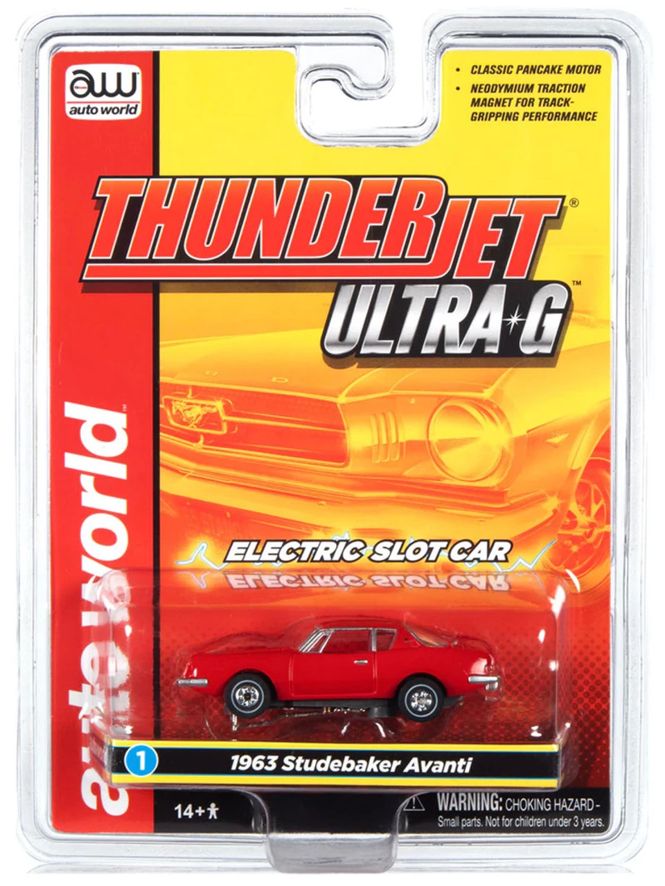 Auto World 1963 Studebaker Avanti (Red) Thunderjet HO Slot Car - Image 4