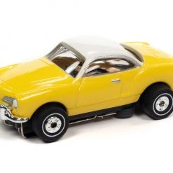 Auto World 1963 Volkswagen Karmann Ghia (Yellow) Thunderjet HO Slot Car