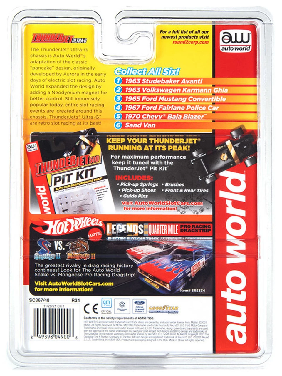 Auto World Sand Van (Blue) Thunderjet HO Slot Car - Image 5