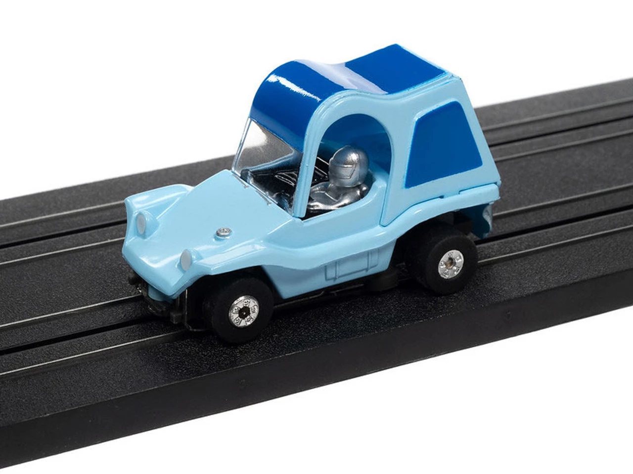 Auto World Sand Van (Blue) Thunderjet HO Slot Car - Image 2