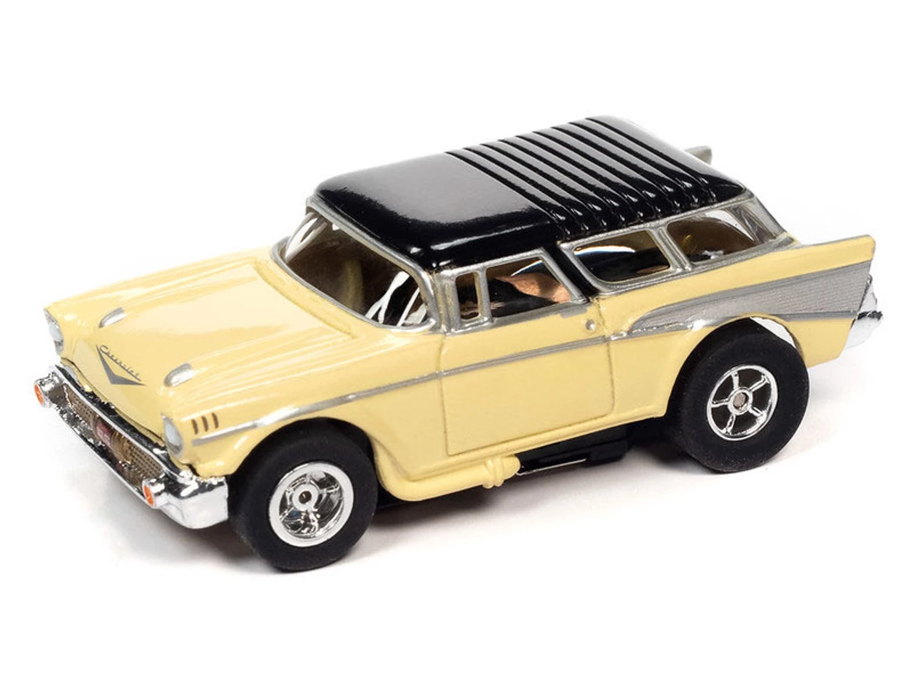 Auto World 1957 Chevrolet Nomad (Yellow) X-Traction R34 HO Slot Car