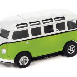Auto World 1965 Volkswagen Samba Bus (Green) X-Traction R34 HO Slot Car