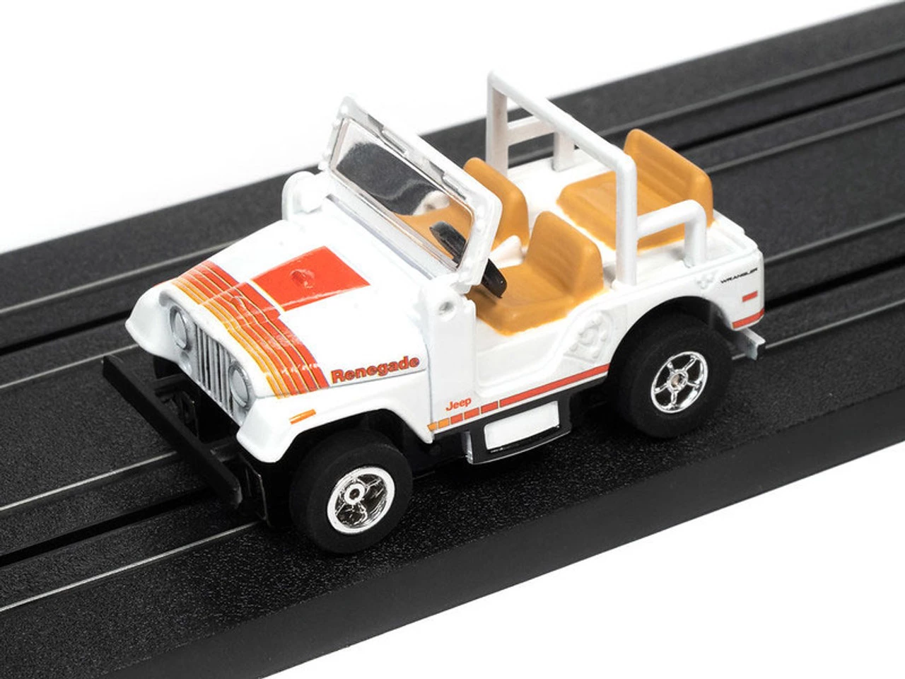 Auto World 1979 Jeep CJ-7 (White) X-Traction R34 HO Slot Car - Image 2