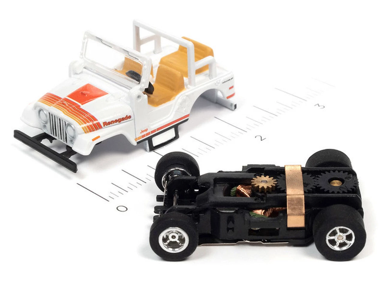 Auto World 1979 Jeep CJ-7 (White) X-Traction R34 HO Slot Car - Image 3