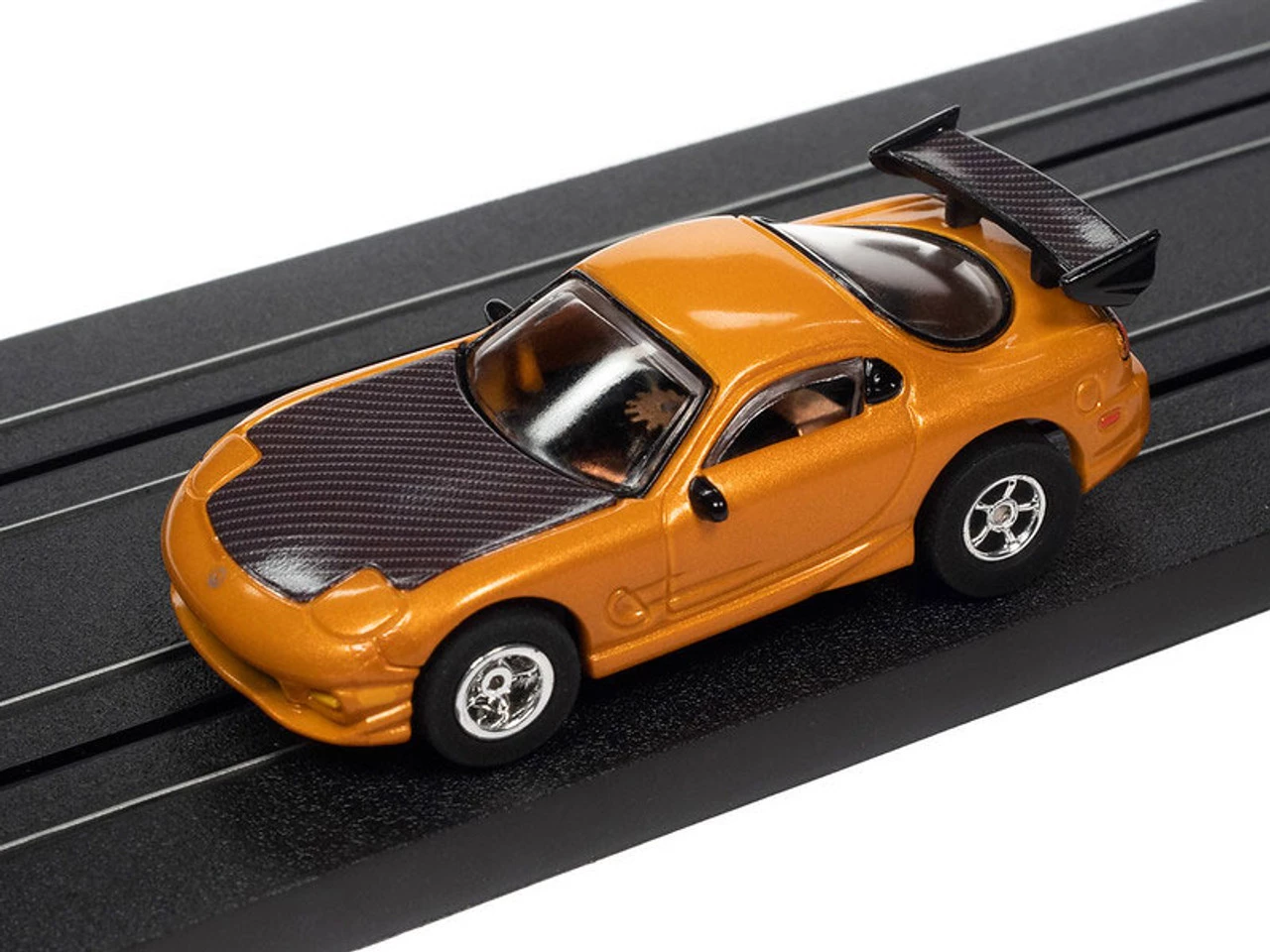 Auto World 1995 Mazda RX-7 (Orange) X-Traction R34 HO Slot Car - Image 2
