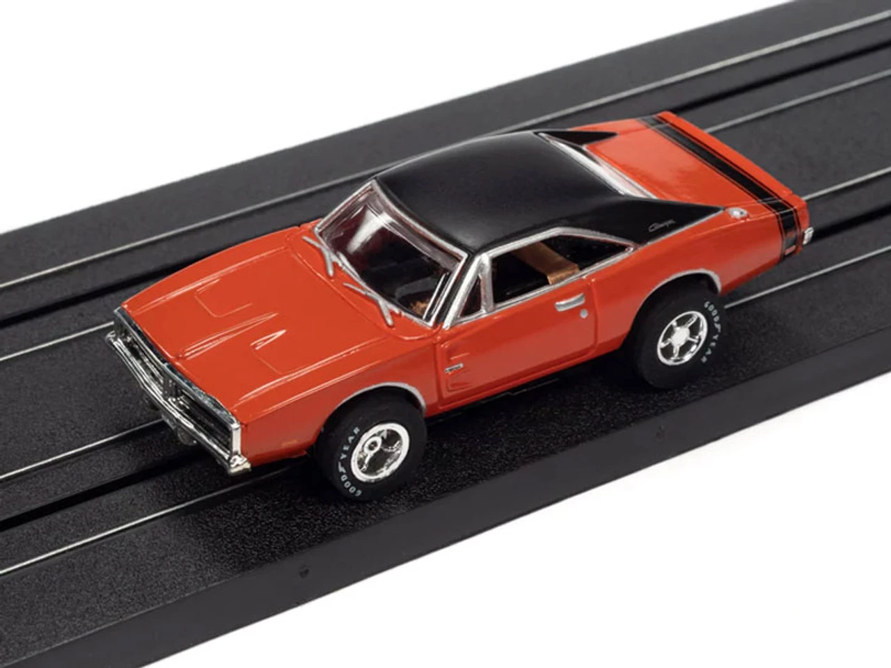 Auto World 1969 Dodge Charger (Red) X-Traction R35 HO Slot Car - Image 2