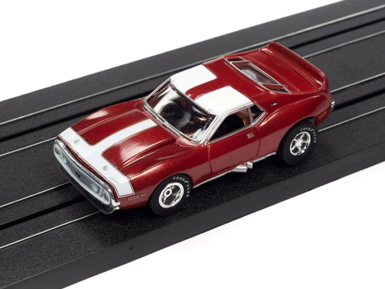 Auto World 1971 AMC Javelin AMX (Red) X-Traction R35 HO Slot Car - Image 2