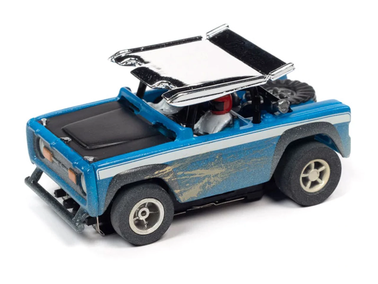 Auto World 1971 Ford Baja Bronco (Blue) X-Traction R1 HO Slot Car