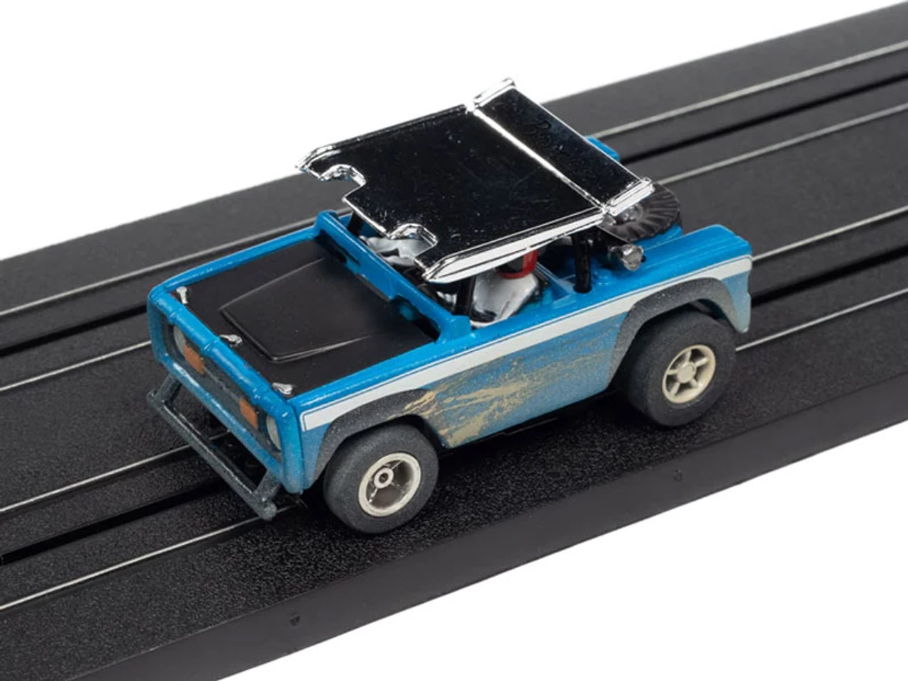 Auto World 1971 Ford Baja Bronco (Blue) X-Traction R1 HO Slot Car - Image 2