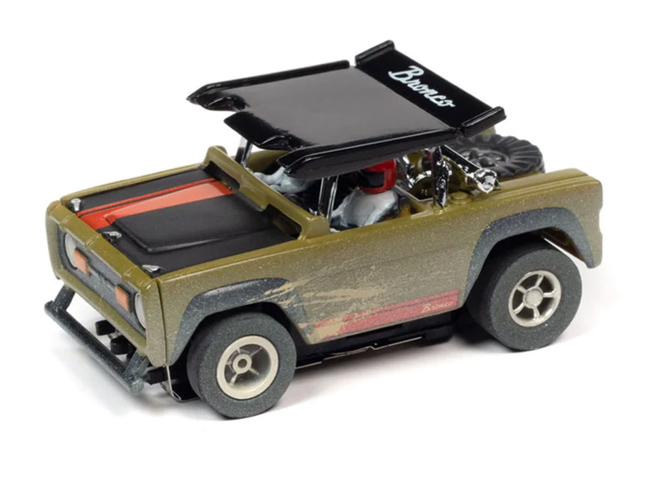 Auto World 1971 Ford Baja Bronco (Green) X-Traction R1 HO Slot Car