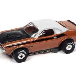 Auto World 1970 Dodge Challenger T/A (Burnt Orange) Thunderjet HO Slot Car