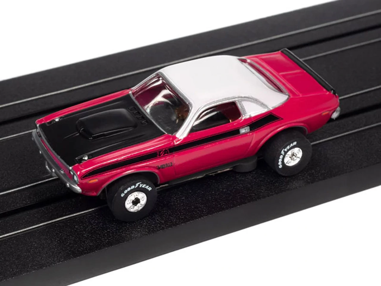 Auto World 1970 Dodge Challenger T/A Panther (Pink) Thunderjet HO Slot Car - Image 2