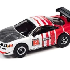 Auto World 1995 Mitsubishi Eclipse (White/Red) Import Heat X-Traction HO Slot Car