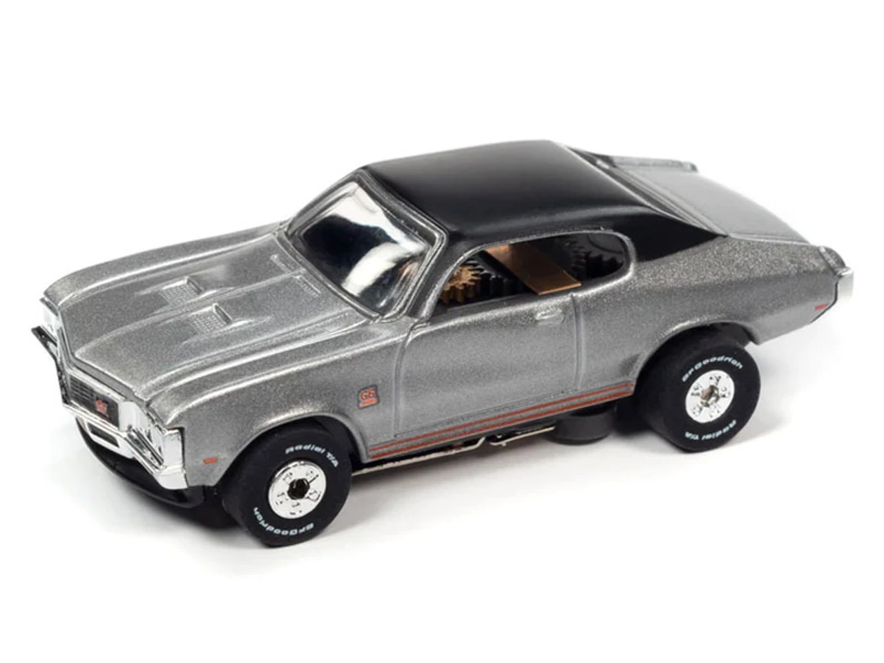 Auto World 1972 Buick GS (Silver) Cars N Coffee Thunderjet HO Slot Car