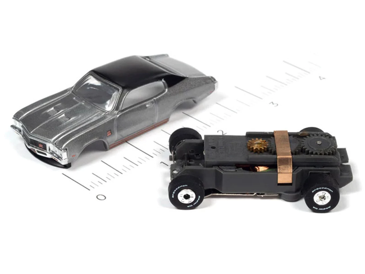 Auto World 1972 Buick GS (Silver) Cars N Coffee Thunderjet HO Slot Car - Image 3