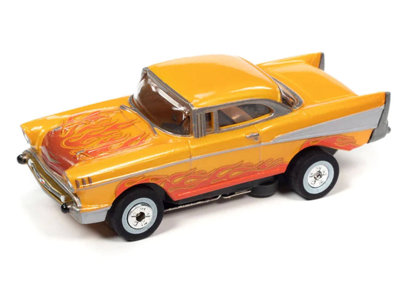Auto World 1957 Chevrolet Bel Air (Orange) Cars N Coffee Thunderjet HO Slot Car