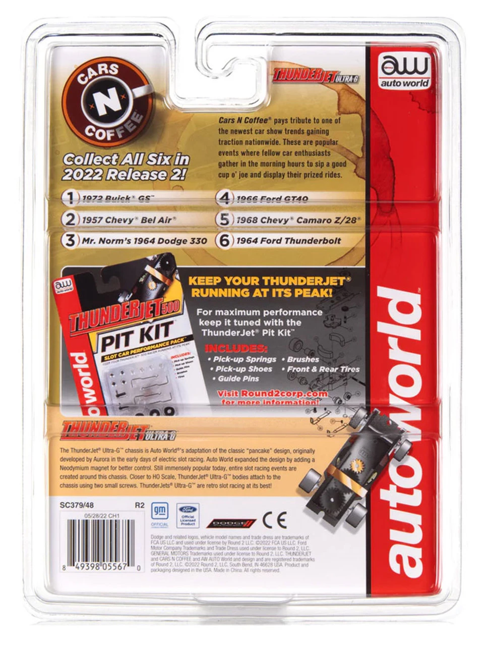 Auto World 1957 Chevrolet Bel Air (Purple) Cars N Coffee Thunderjet HO Slot Car - Image 5