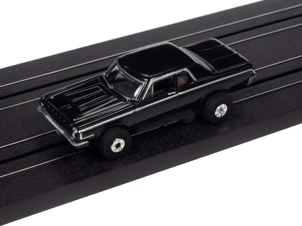 Auto World 1964 Dodge 330 "Mr. Norm's" (Black) Cars N Coffee Thunderjet HO Slot Car - Image 2