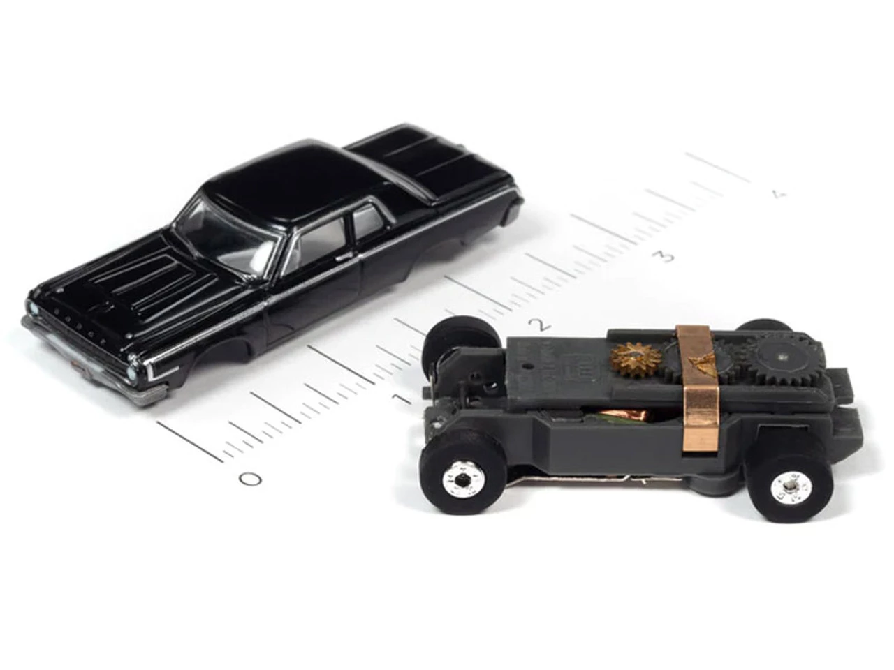 Auto World 1964 Dodge 330 "Mr. Norm's" (Black) Cars N Coffee Thunderjet HO Slot Car - Image 3