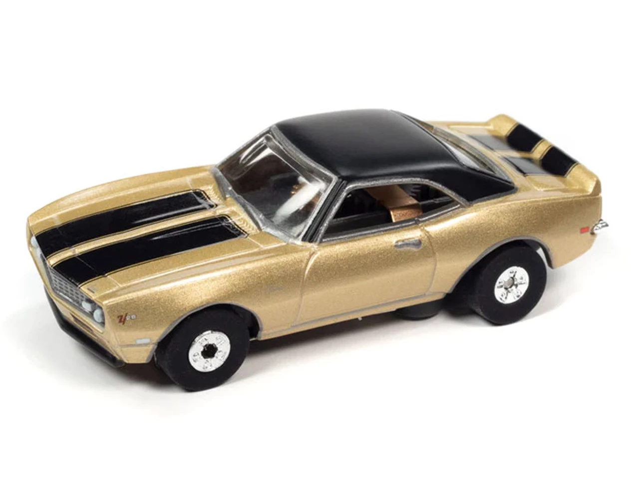 Auto World 1968 Chevrolet Camaro Z/28 (Gold) Cars N Coffee Thunderjet HO Slot Car