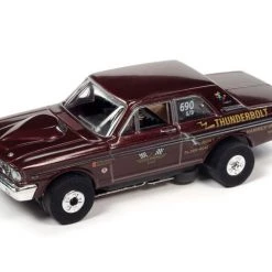 Auto World 1964 Ford Thunderbolt (Maroon) Cars N Coffee Thunderjet HO Slot Car