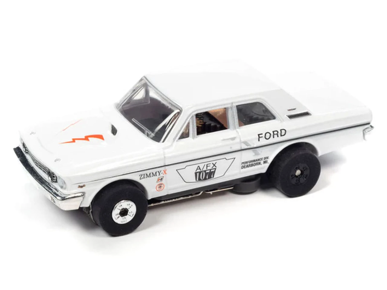 Auto World 1964 Ford Thunderbolt (White) Cars N Coffee Thunderjet HO Slot Car