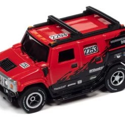 Auto World 2005 Hummer H2 (Red) Rally World Stage X-Traction HO Slot Car