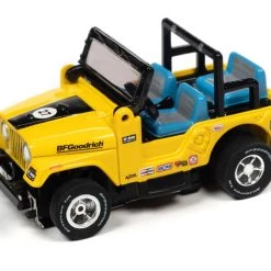 Auto World 1979 Jeep CJ-7 (Yellow) Rally World Stage X-Traction HO Slot Car