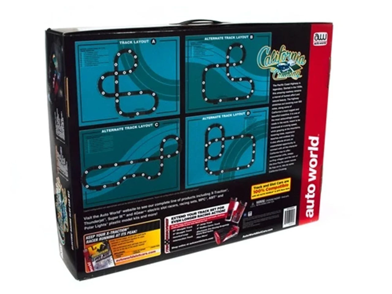 Auto World California Cruising "The Pacific Coast Highway" 14' HO Slot Car Set - Image 2