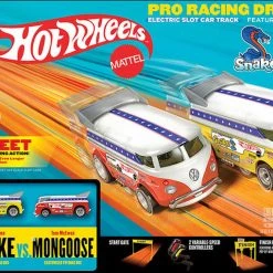 Auto World Hot Wheels Snake Vs Mongoose 13' Drag Race Manual HO Slot Car Set