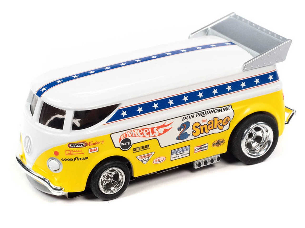 Auto World Hot Wheels Snake Vs Mongoose 13' Drag Race Manual HO Slot Car Set - Image 4