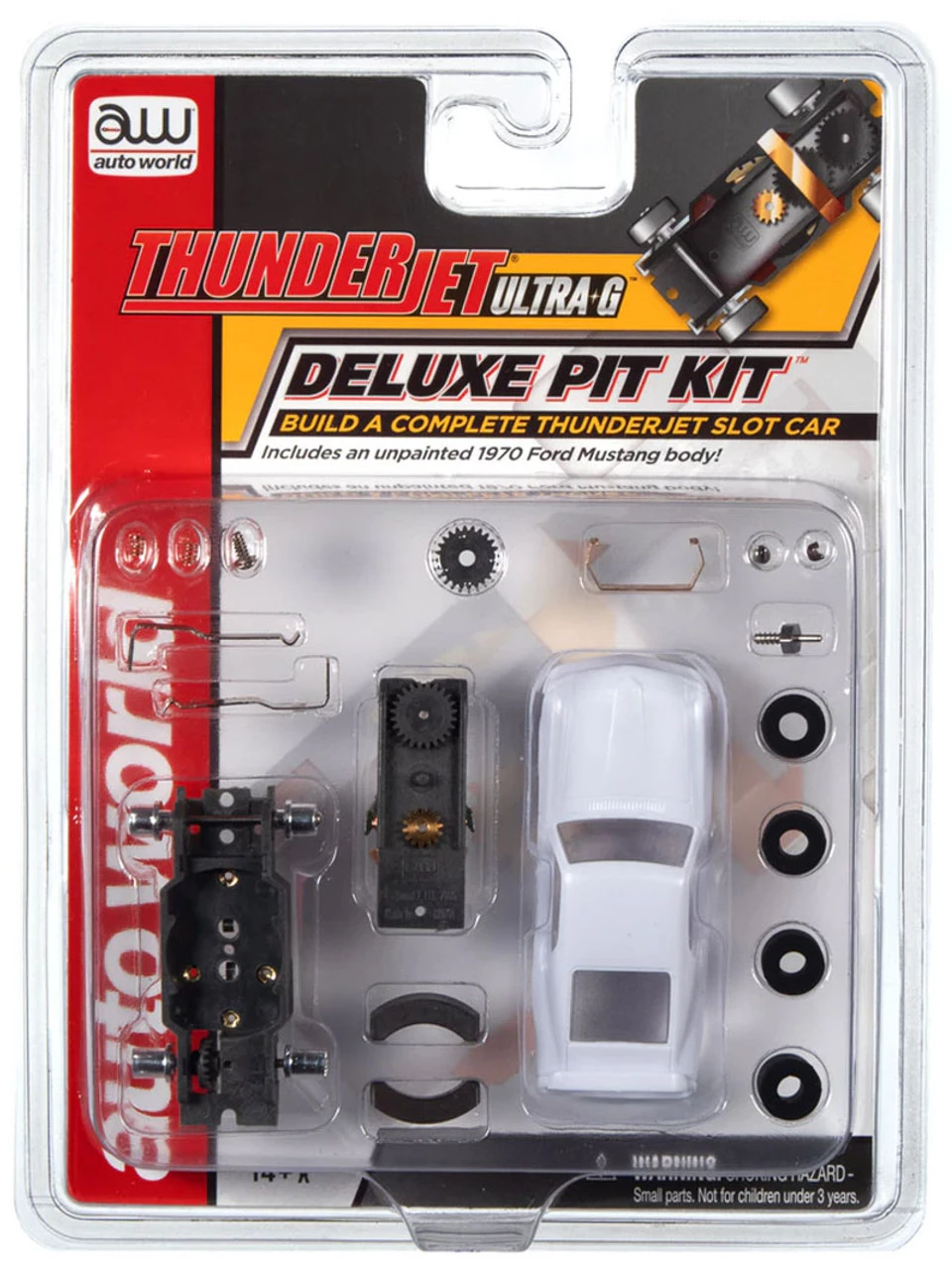 Auto World Thunderjet Deluxe Pit Kit (w/Ford Mustang Body) HO Slot Car