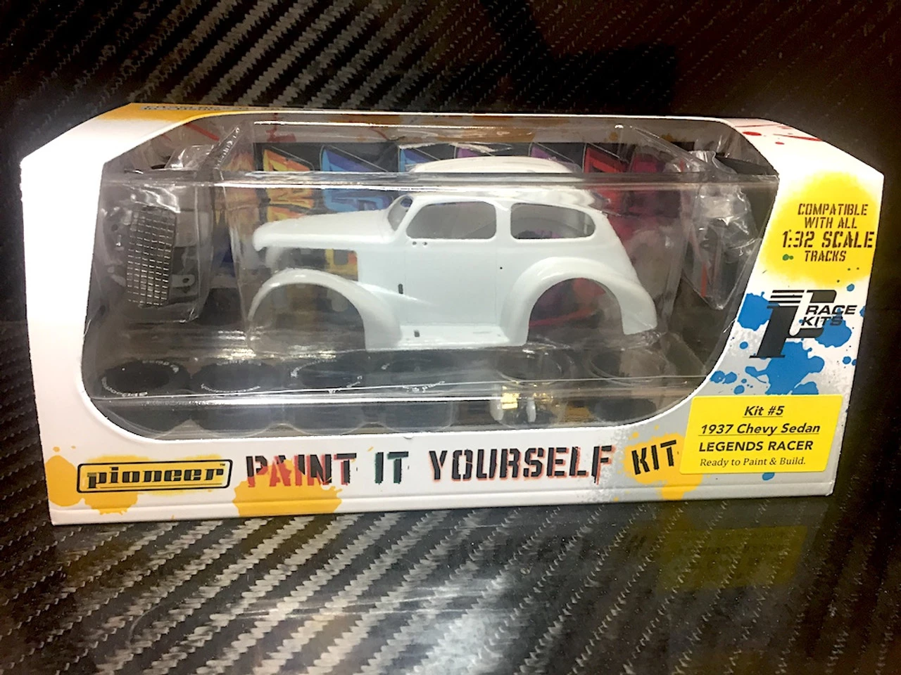 Pioneer 1937 Chevy Sedan Legends Racer Paint It Yourself PIY Kit 1/32 Slot Car